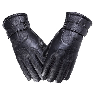 

New Fashion Touch Screen Autumn And Winter Ladies Man Leather Warm Gloves