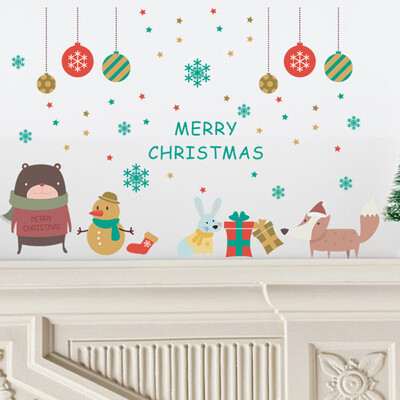 

〖Follure〗Merry Christmas Background Wall Decoration Removable Wall Stickers