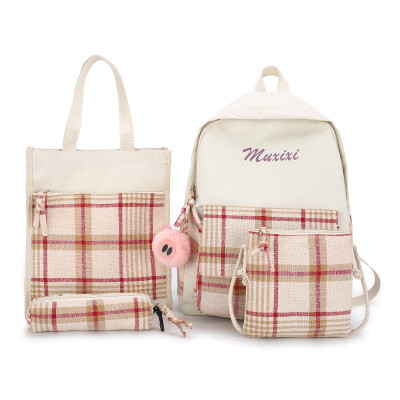 

Simple Campus of Canvas Shoulder Bags for Senior High School Students