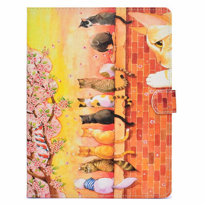 

BannerLive TPU Case for Samsung Galaxy Tab A 70 T280 Cover GalaxyT280 Funda Coque Marble Magnolia Flower Forest Cat Butterfly