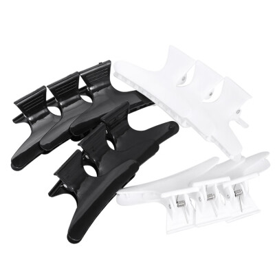 

12Pcs Butterfly Hair Clips Hair Claw Clamps Plastic Hairpin Teeth Black White Salon Hairdressers