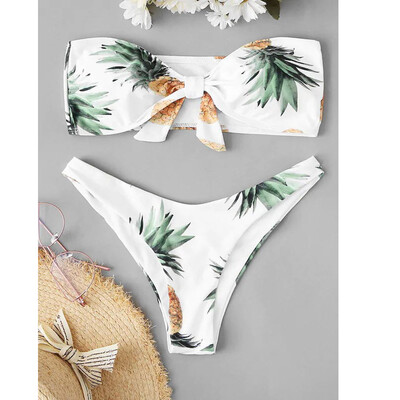 

Roseonmyhand Womens Two Piece Print Sexy Split Swimsuit Bikini Swimsuit Beachwear