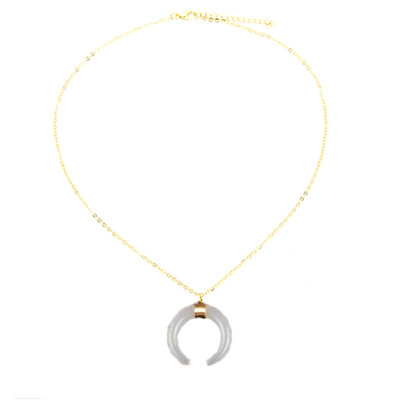 

New Women Items Jewelry Clavicle Chain Around The Wire Moon Crescent Necklace Pendant