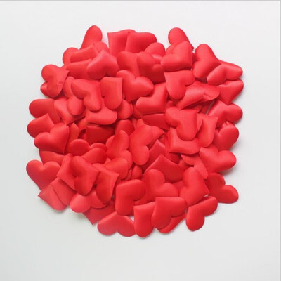 

100 pieces of fabric heart diameter 3 2x3 2 cm holiday wedding party activities confetti tabletop decoration birthday party scen