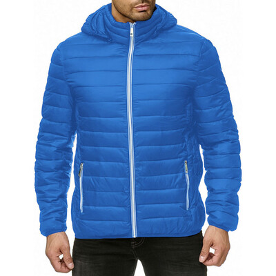 

Toponeto Mens Winter Zipper Hoodie Warm Down Jacket Packable Light Top Quality Coat