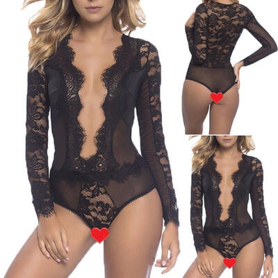 

1PCS Sexy Women Girl Plus Size Lingerie Corset Lace Underwear Pajamas Sleepwear