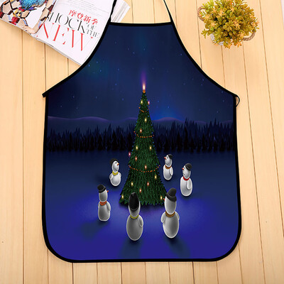 

Tailored Christmas Decoration Waterproof Apron Kitchen Aprons Dinner Party Apron