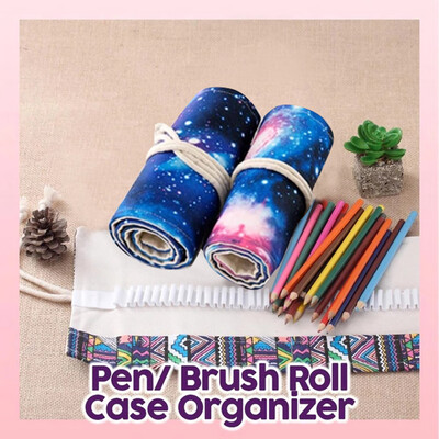 

Toponeto Cosmic Printed Canvas Student Stationery Storage Pen Bag Pencil Case