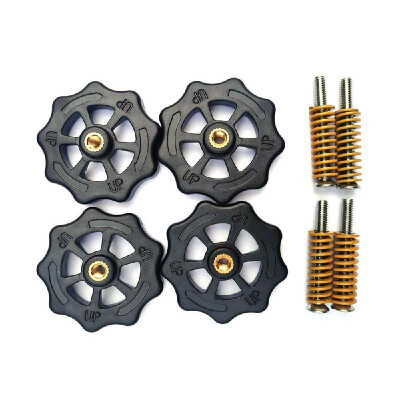 

4pcs Upgraded Hand Twist Leveling Nut Diameter 40mm 4pcs Hot Bed Spring 4pcs M4X35mm Screws for Creality Ender 3 A8 3D Printer