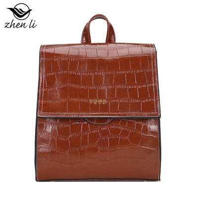 

Ladies fashion bag pu geometry Japanese style bag backpack bag