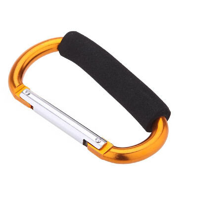 

140mm 14cm Large D-shaped Aluminium Alloy Carabiner with Soft Handle Shopping Hook Camping Hook Outdoor Keychain