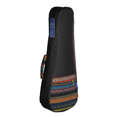 

Colorful 21" Soprano Ukelele Ukulele Uke Bag Backpack Case Ethnic National Style Durable Cotton Thicken Padding with Adjustable Sh