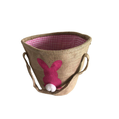 

Gobestart Easter Egg Basket Child Bunny Burlap Bag Carrying Candy&Holiday Party Gifts
