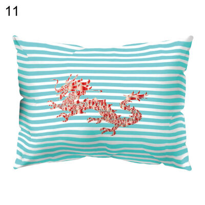 

Fresh English Letters Cloud Flower Pillow Case Cushion Cover Sofa Bed Cafe Decor