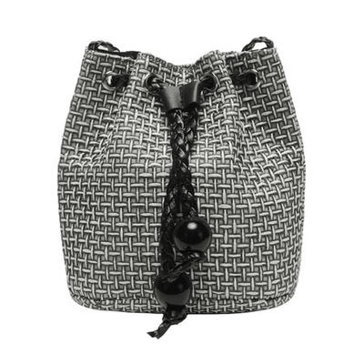

Drawstring Straw Bucket Crossbody Bags Summer Women Shoulder Beach Handbags