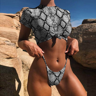 

Roseonmyhand Sexy Women Bikini Set Leopard Push-Up Padded Sport Swimwear Swimsuit Beachwear