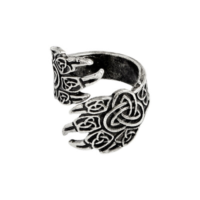 

New 1 Piece Wolf Paw Ring For Men Women Vikings Rings Adjustable Bear Wolf Rings Jewelry