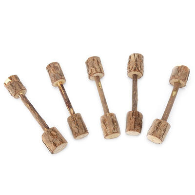 

15pcs Natural Silvervine Dumbbell Stick Cat Clean Teeth Molar Toothpaste