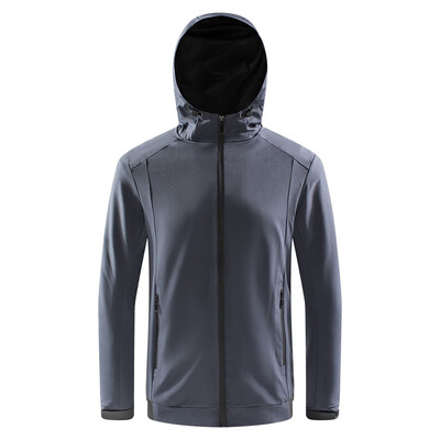 

Toponeto Men Winter Hooded Softshell Windproof Waterproof Soft Coat Shell Jacket