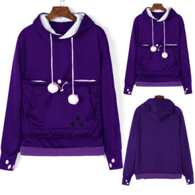 

Womens Hoodie Long Sleeve Sweatshirt Jumper Sweater Hip-hop Coat Pullover Tops