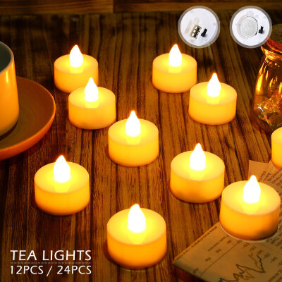 

1224pcs Flameless LED Tealight Tea Candles Wedding Light Romantic Candles Lights