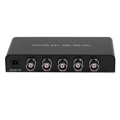 

SDI 1X4 Splitter Video Converter 3GHDSDI Repeater Distribution Extender Wide Volatge Input Lossless Transmission for Projector
