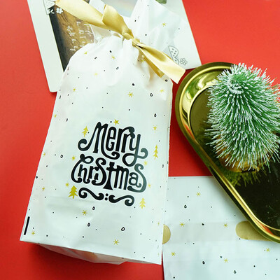 

50Pcs Candy Cookies Gift Bags Snack Biscuit Baking Package Wedding Birthday Party Decoration Christmas Gift Bags