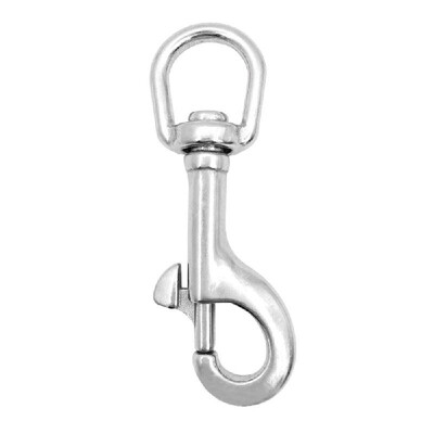 

5PCS Stainless Steel Swivel Eye Snap Hook Carabiner for Hiking Camping Pet Dog Chains Marine Hardware Clips Buckles