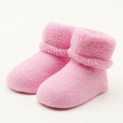 

Grateful 6 Candy Color Baby Girls Socks Anti Slip Warm Newborn Toddler Thicken Warm Socks