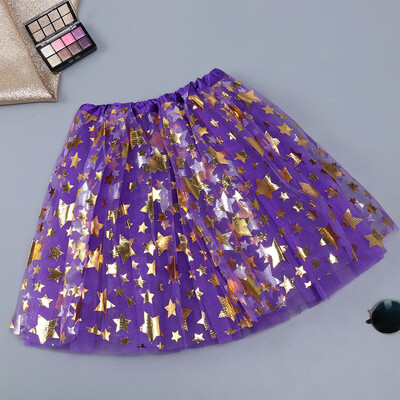 

Roseonmyhand Womens Fashion Star Elastic 3 Layered Short Skirt Adult Tutu Dancing Skirt