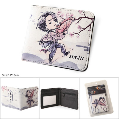 

Wallet BTS Wallet for Women Card Bag Unique Money Bag with BTS Cartoon Pattern Purse