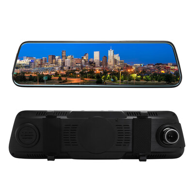

Touched Screen 1080P Car DVR Stream RearView Mirror Auto Dash Camera Dual Lens Recording Car Recorder Camcorder