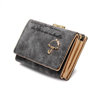 

Tailored Women Umbrella Leather Wallet Button Clutch Purse Girl Short Handbag Bag BG