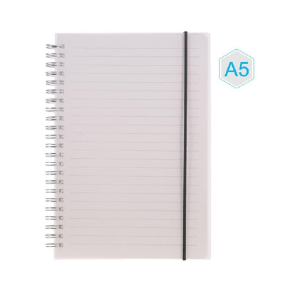 

A5 Coil Notebook Spiral Notebooks with Elastic Band 5mm Grid Pages Diary Journal Memo Office&School Supplies