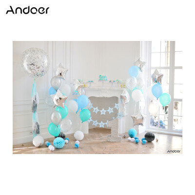 

Andoer 21 15m7 5ft First Birthday Backdrop Balloon Cake Photography Background Baby Boy Kids Photo Studio Pros