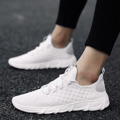 

2019 new mens shoes summer breathable sports casual mesh shoes canvas shoes mens wild white shoes tide shoes