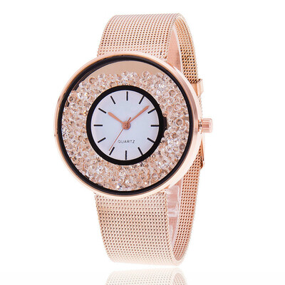 

REEBONZ Fashion Lady with Business Quartz Watch Personality Ball Table Wrist Watch