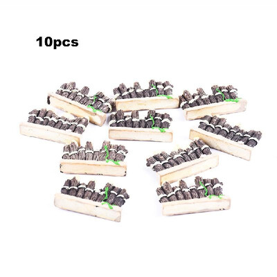

10pcsset Mini Bamboo Wooden Fence Model Resin DIY Craft Ornaments Miniature Landscape Model Home Decoration Photography Props Chi