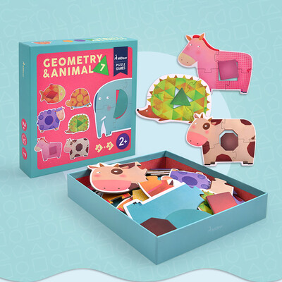 

Siaonvr Education Toys Infant Baby Kids Card Matching Jigsaw Puzzle Cognitive Learning