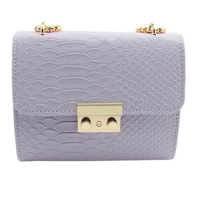 

Fasion PU Leather Women Mini Chain Bag Animal Pattern Square Bag