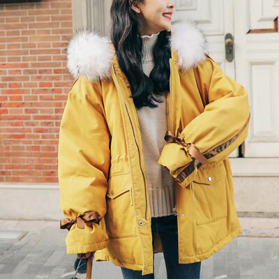 

Toponeto Fashion Women Winter Warm Cotton Hooded Winter Jacket Long-Sleeved Coat