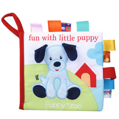 

Tailored Baby Kids Intelligence Development Cloth 3D Animal Tail Book Educational Toy