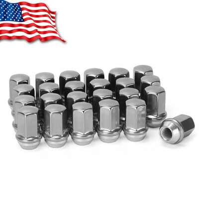 

24 Chrome 14x15 Lug Nuts Stainless for Chevy Silverado Suburban Tahoe Avalanche