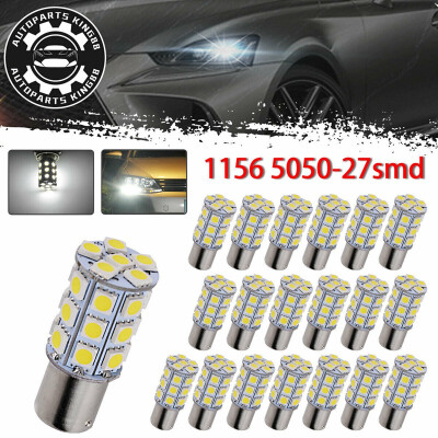 

20x 1156 BA15S White 27 SMD LED Interior Backup Reverse Light 1141 1003 Bulbs