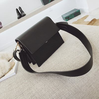 

Qiao Bani 2019 new European&American style fashion street shooting simple solid color shoulder bag diagonal cross tide female bag cross-border special