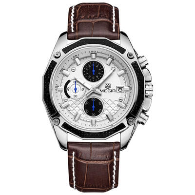 

MEGIR Multi Function Mens Quartz Watch Professional Waterproof Sport Watch With Back Light
