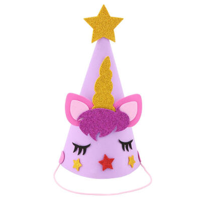 

Glitter Cartoon Horse Kids Party Hat Princess Cosplay Dance Event Headdress