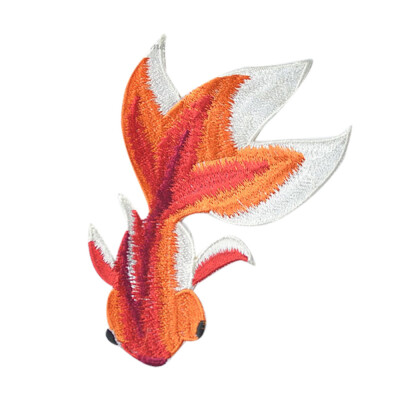 

Siaonvr Cute Goldfish Applique Clothing Embroidery Patch Sticker Iron Sew Cloth DIY A