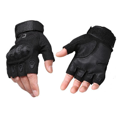 

CQB Outdoor Gloves Full Finger Protection Riding Exercise Training Combat Non-slip Cut Resistant Gloves Black