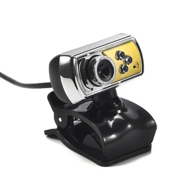 

HD 120MP 3 LED USB Webcam Camera with Mic & Night Vision for Desktop PC